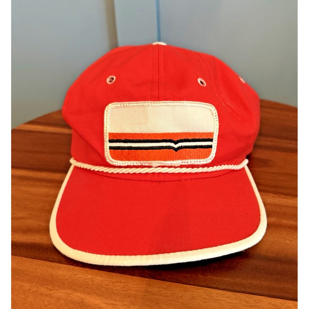 Vintage Dresser Atlas Oilfield Rope Hat Orange ACE Corp San Antonio Texas USA